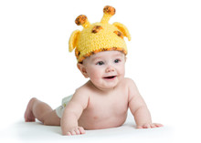Infant Baby Boy Weared Giraffe Hat