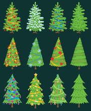 Christmas Tree Vector Ornament Design