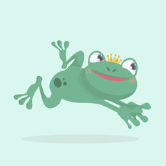 Little frog. Vector illustration of a cute little frog.