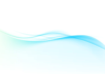 Wall Mural - bright soft blue to green abstract wave background