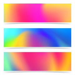 Wall Mural - Abstract bright holi colorful cards collection