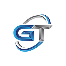 Simple Initial Letter Logo Modern Swoosh GT