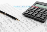 Fototapeta  - Financial accounting stock market graphs analysis