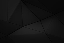 Abstract Dark Black Rift Crack Shape 3d Render Background
