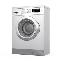 Poster - Modern Metalic Washing Machine. 3d Rendering