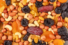 Mix Of Dried Fruits And Nuts