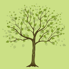 Decorative Tree With Leaves