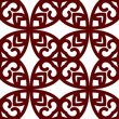 Brown luxury background seamless with ornamental pattern on white