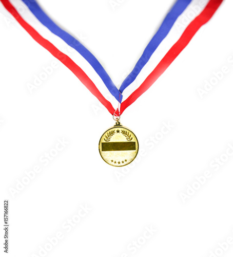 Download Award Of Victory Winners At The Best Games Gold Medal Mockup Isolate On A White Background Stock Photo Adobe Stock