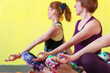 © pavel_shishkin - Three female adults meditating after yoga session