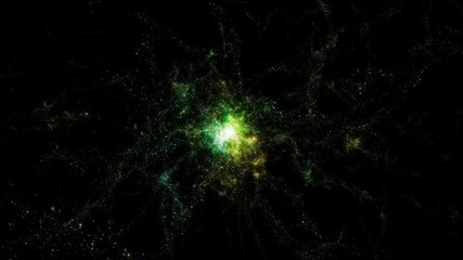 Space 2269: Traveling through star fields in space to a distant galaxy (Loop).