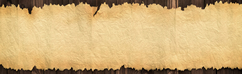 Wall Mural - texture old paper on plank table, high resolution background
