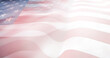 USA American flag flying blurred background