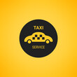 Taxi logo. Taxi service. Public transport symbol.