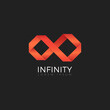 Infinity logo. Isolated vector illustration. Abstract symbol.