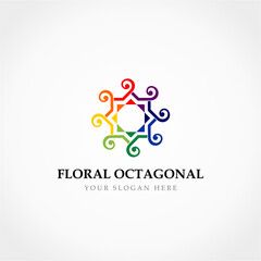 Sticker - Colorful Octagonal Logo