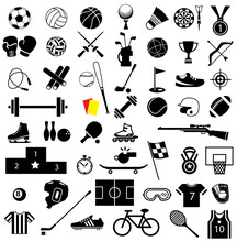 Sport Equipment Icon Set