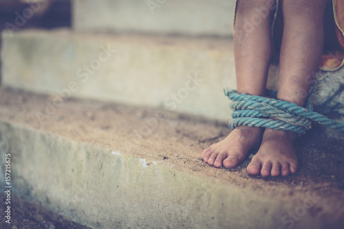 Fotomural Human trafficking ,Stop abusing violence,human trafficking