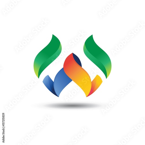 W Logo - Abstract Letter W 3D Logo - Buy this stock vector and ... W Logo - Abstract Letter W 3D Logo - Buy this stock vector and ...