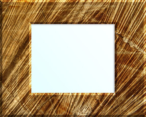 wooden frame background blank