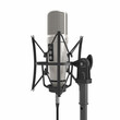 Classic Studio Microphone on white. 3D illustration