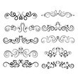 © nikola-master - Calligraphic set design elements eps 10 vector