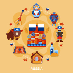 Poster - Travel To Russia Composition