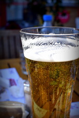 glass with beer 