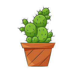 Wall Mural - Icon of cactus.