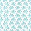 © Jan Engel - Retro Seamless Pattern Water Lily Turquoise