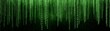 Green Binary Matrix Background
