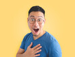 © Sevendeman - Funny surprised face of Asian man.