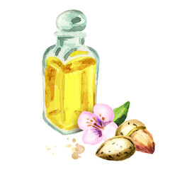 Canvas Print - Almond natural oil