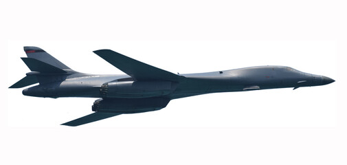 Wall Mural - Strategic nuclear bomber isolated