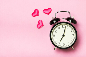 Alarm clock and hearts