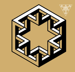 Sticker - Impossible geometry symbols vector