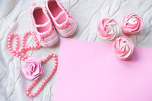 Baby Shoes On A White Background