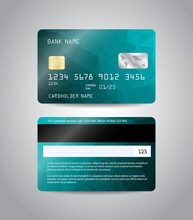 Realistic Detailed Credit Card