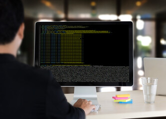 code focus on programming code coding php html coding cyberspace
