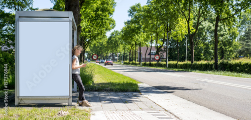 Download Bus Stop Billboard Or Outdoor Abri Advertising Mockup Buy This Stock Photo And Explore Similar Images At Adobe Stock Adobe Stock PSD Mockup Templates