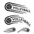 volleyball ball motion line symbol vector