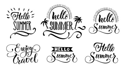 Sticker - Hello Summer Lettering Set