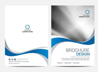 Wall Mural - brochure template flyer background for business design