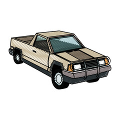 Poster - pickup truck vehicle transport 4x4 design vector illustration