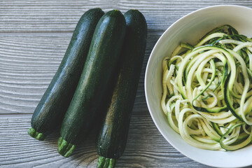 Zucchini Noodles with zucchini