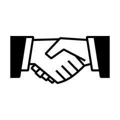 Poster - Handshake business symbol icon vector illustration graphic design