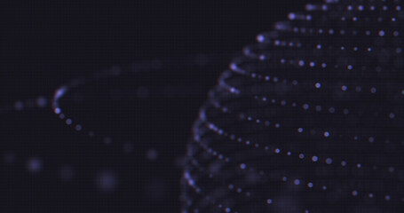 Abstract Digital User Interface HUD Global Digital Network