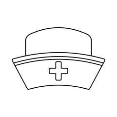 Poster - Nurse hat isolated vector illustration icon graphic design