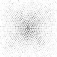 Wall Mural - halftone dotted background. halftone effect vector pattern. distorted dots isolated on the white bac