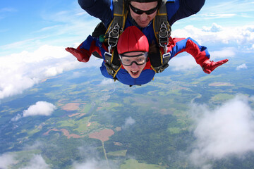 Poster - Tandem parachuting